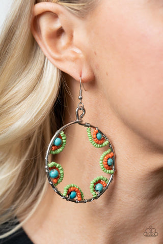 Paparazzi Accessories - Off the Rim - Multi Earring