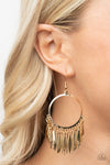 Paparazzi Accessories - Radiant Chimes - Gold Earrring