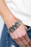 Paparazzi Accessories - Urban Crest - Silver Bracelet