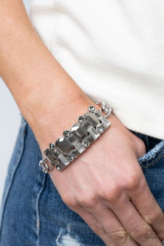 Paparazzi Accessories - Urban Crest - Silver Bracelet