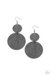 Status CYMBAL - Black Earring  - Paparazzi Accessories