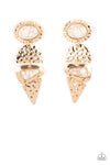 Paparazzi Accessories - Earthy Extravagance - Gold Earring