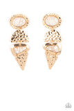 Paparazzi Accessories - Earthy Extravagance - Gold Earring
