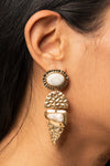 Paparazzi Accessories - Earthy Extravagance - Gold Earring