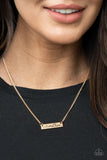 Paparazzi Accessories - Joy Of Motherhood - Gold Necklace