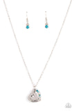 Paparazzi Accessories - Happily Heartwarming - Blue Necklace