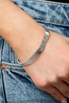 Paparazzi Accessories  - Sweetly Named - Silver Mother Bracelet