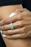 Paparazzi Accessories - Celestial Crowns - Green Ring