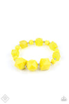 Summer Excursion Necklace & Trendsetting Tourist - Yellow Bracelet (SET)