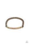 Paparazzi Accessories - Fearlessly Unfiltered - Brass Stretchy Bracelet