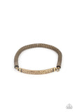 Paparazzi Accessories - Fearlessly Unfiltered - Brass Stretchy Bracelet