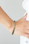 Paparazzi Accessories - Fearlessly Unfiltered - Brass Stretchy Bracelet