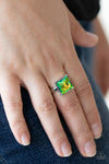 Paparazzi Accessories- For My Coronation - Green Ring