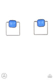Paparazzi Accessories - FLAIR and Square - Blue Earring