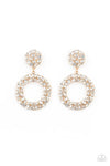 Paparazzi Accessories  - Party Ensemble - Gold Earring