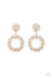 Paparazzi Accessories  - Party Ensemble - Gold Earring