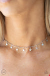 Paparazzi Accessories  - Little Miss Americana - Silver Necklace & Party in the USA Silver Bracelet (Complete Set)