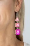 Paparazzi Accessories - Cosmic Culture - Pink Earring