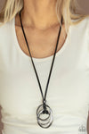 Paparazzi Accessories  - Harmonious Hardware - Black Necklace