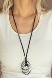 Paparazzi Accessories  - Harmonious Hardware - Black Necklace