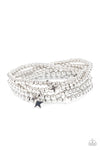 Paparazzi Accessories - American All-Star - Silver Bracelet