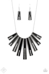 Paparazzi Accessories - FAN-tastically Deco - Black Necklace