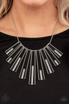 Paparazzi Accessories: FAN-tastically Deco - Black Fashion Fix Necklace