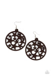 Paparazzi Accessories  - Cosmic Paradise - Brown Earring