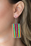 Paparazzi Accessories- Beadwork Wonder - Multi Seed Bead Earring