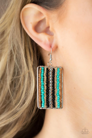 Paparazzi Accessories - Beadwork Wonder - Black Earring