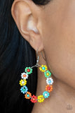 Paparazzi Accessories - Festively Flower Child - Multi Hoop Earring