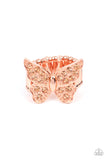 Paparazzi Accessories  - Bona Fide Butterfly - Copper Ring