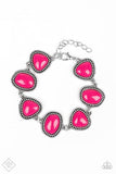 Paparazzi Accessories  - Viva La VIVID Pink Necklace & Vividly Vixen Pink Bracelet