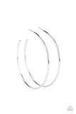 Paparazzi Accessories  - Mega Metro - Silver Hoop Earring