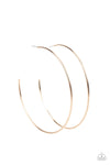 Paparazzi Accessories  - Colossal Couture - Gold Large Hoop Earring