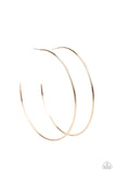 Paparazzi Accessories  - Colossal Couture - Gold Large Hoop Earring