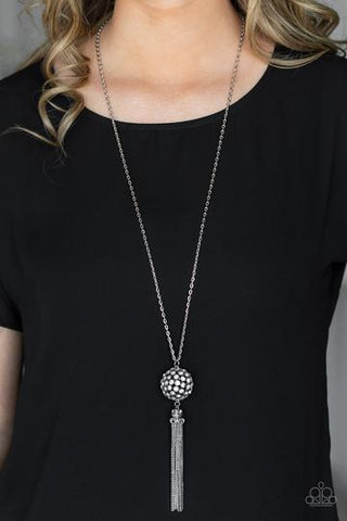 Paparazzi Accessories - Rhinestone Revolution - White Necklace (Life of the Party)