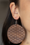 Paparazzi Accessories - WEAVE Me Out Of It - Brown Earing