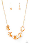 Paparazzi Accessories - Cosmic Closeup - Gold Necklace