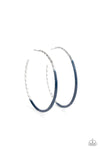 Paparazzi Accessories  - DIP, DIP, Hooray! - Blue Hoop Earring