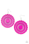 Paparazzi Accessories - Island Sun - Pink Earring