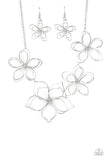 Paparazzi Accessories - Flower Garden Fashionista - Silver Necklace