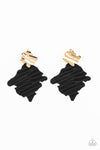 Paparazzi Accessories - Crimped Couture - Gold Earring