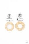 Paparazzi Accessories - Woven Whimsicality - White Earring