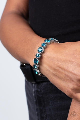 Paparazzi Accessories  - Phenomenally Perennial - Blue Bracelet