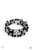 Paparazzi Accessories  - Dynamic Dazzle - Black Bracelet