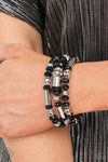 Paparazzi Accessories  - Dynamic Dazzle - Black Bracelet