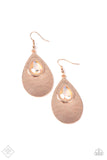 Paparazzi Accessories - Tranquil Trove - Rose Gold Earring