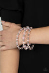 Paparazzi Accessories  - Eiffel Tower Tryst - Pink Bracelet