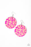 Paparazzi Accessories - Catwalk Safari - Pink Earring